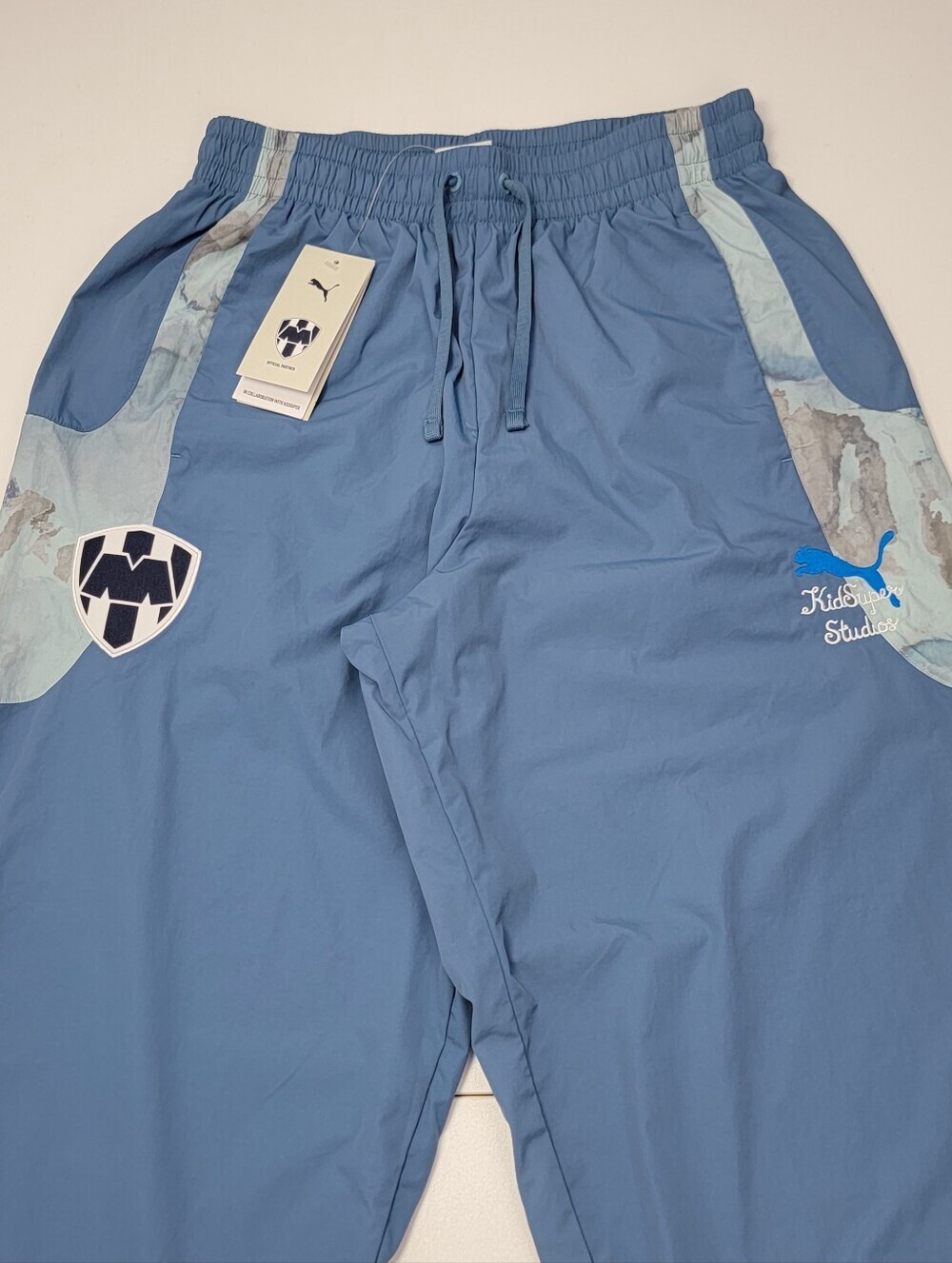PUMA KidSuper CF Monterrey Travel Pants Mens Size Small Blue Liga MX $150 New - Picture 6 of 15
